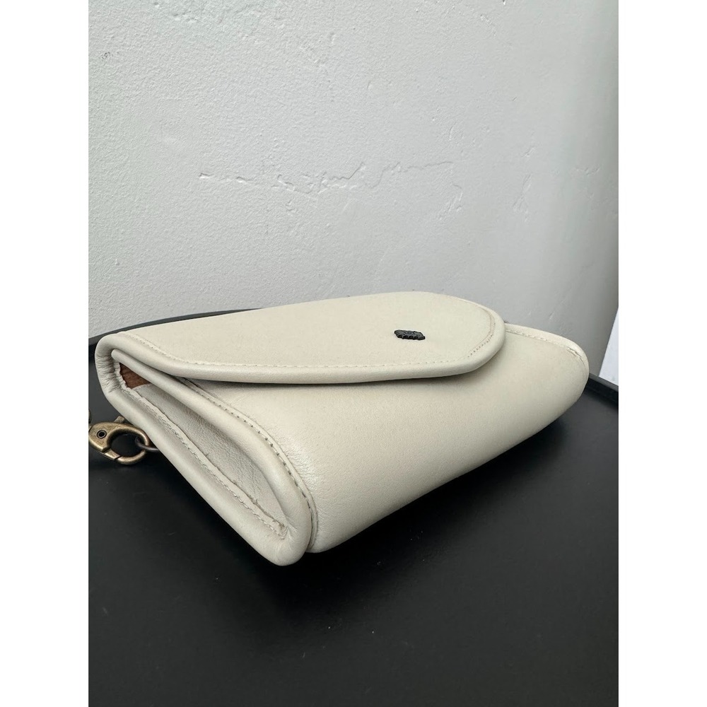 Nena & Co. Tesoro Cream Leather Envelope Crossbody Bag Boho - Picture 7 of 15